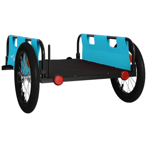vidaXL cykeltrailer oxfordstof og jern blå