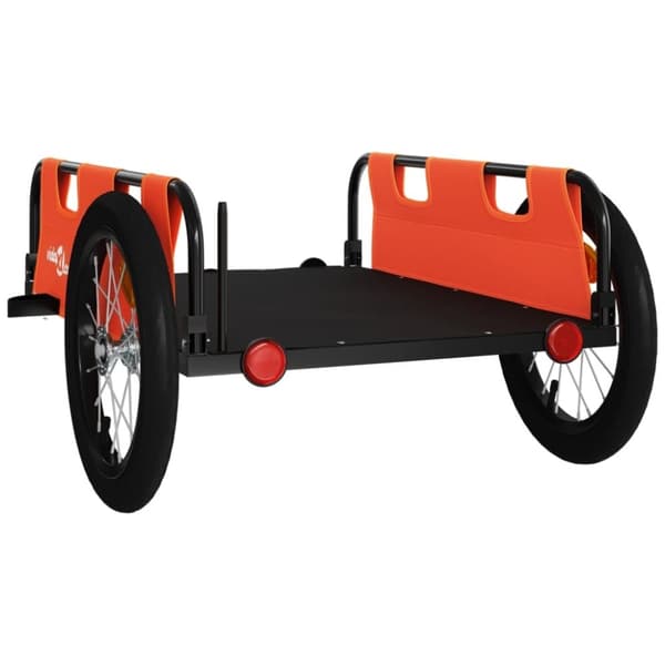 vidaXL cykeltrailer oxfordstof og jern orange