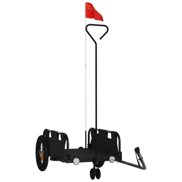 vidaXL cykeltrailer oxfordstof og jern sort