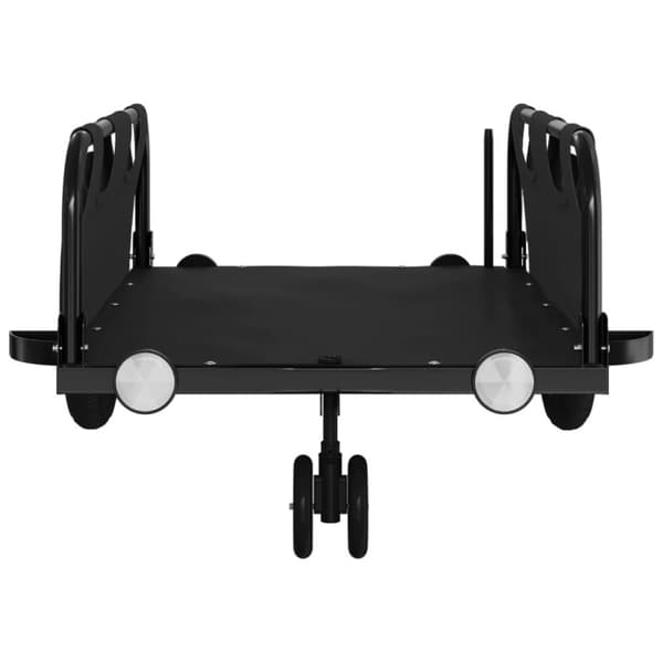 vidaXL cykeltrailer oxfordstof og jern sort