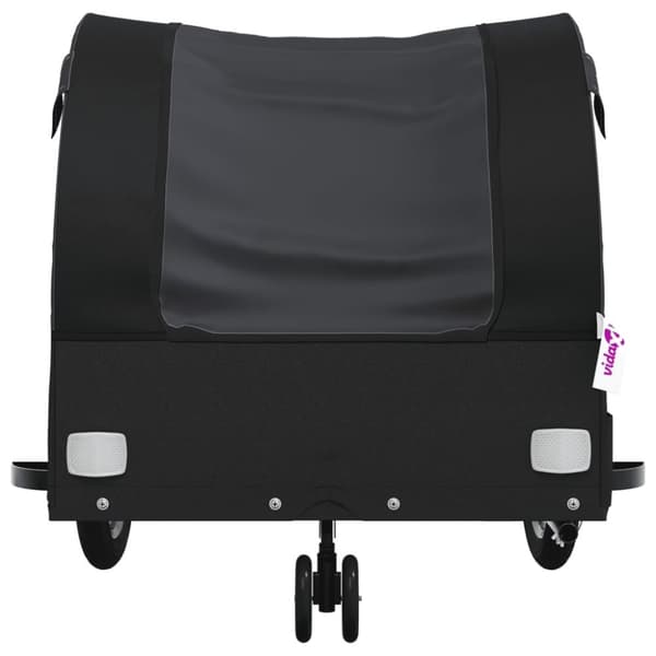 vidaXL Sykkelvogn svart 30 kg jern