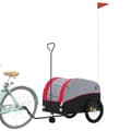 Miniatyrbilde 4 av 11: vidaXL Sykkelvogn svart og rød 45 kg jern
