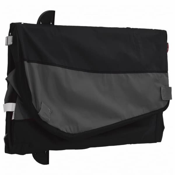 vidaXL Cykelvagn svart 45 kg järn