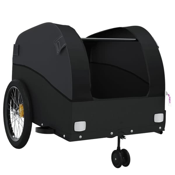 vidaXL cykelanhænger 45 kg jern sort