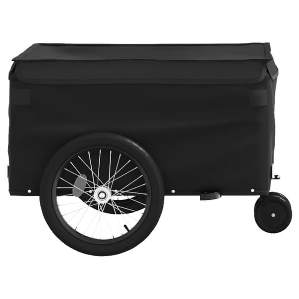 vidaXL cykelanhænger 30 kg jern sort