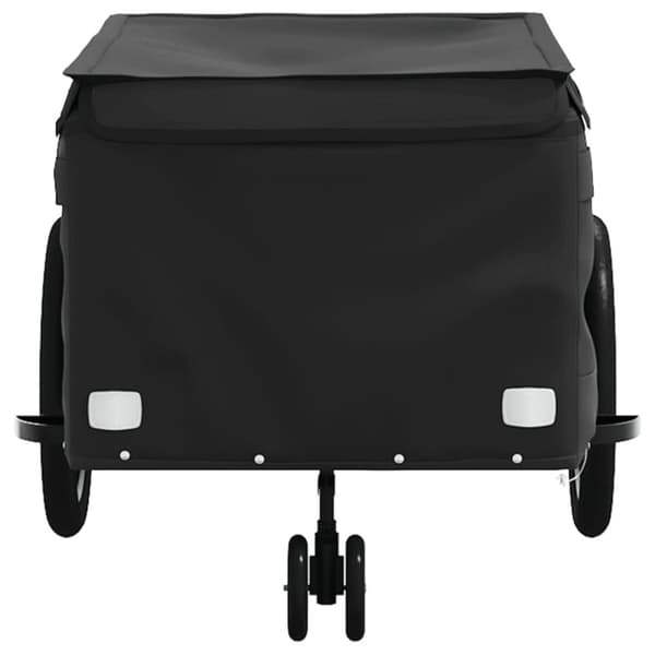 vidaXL Cykelvagn svart 45 kg järn