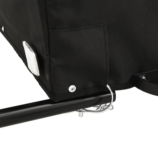vidaXL Cykelvagn svart 45 kg järn