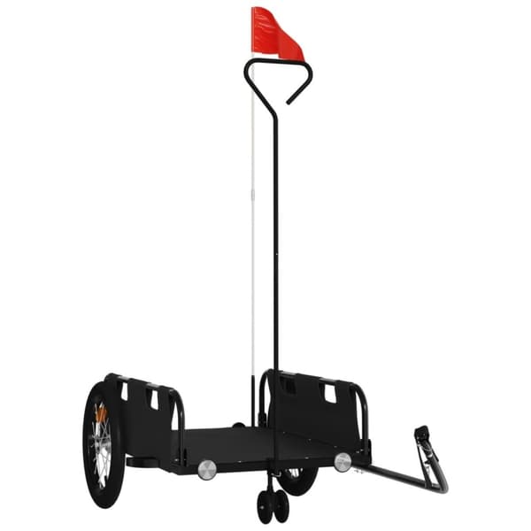 vidaXL cykeltrailer oxfordstof og jern sort