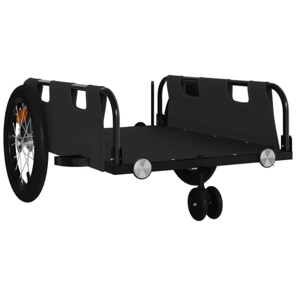 vidaXL cykeltrailer oxfordstof og jern sort