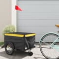 Miniatyrbilde 2 av 11: vidaXL Sykkelvogn svart og gul 30 kg jern