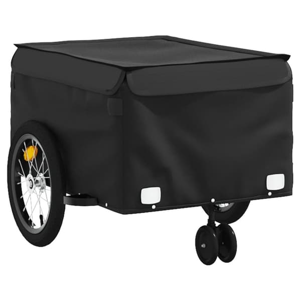 vidaXL Sykkelvogn svart 45 kg jern