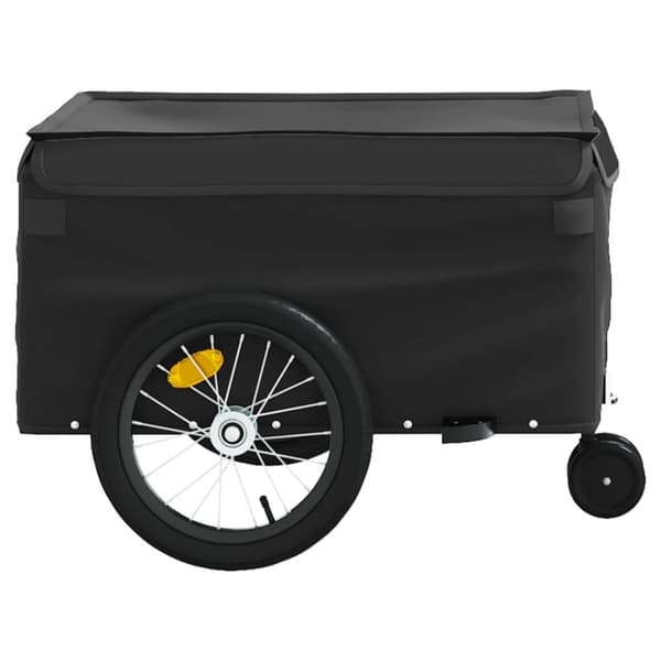 vidaXL Sykkelvogn svart 45 kg jern