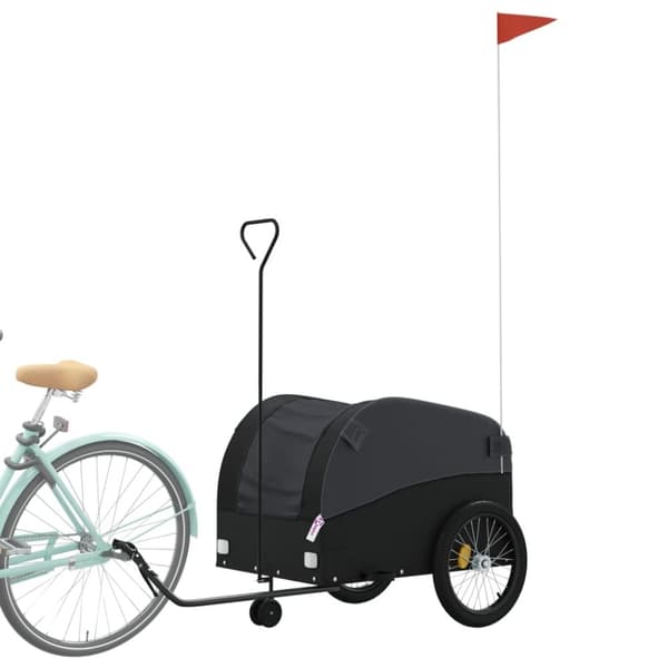 cykelanhænger 45 kg jern sort