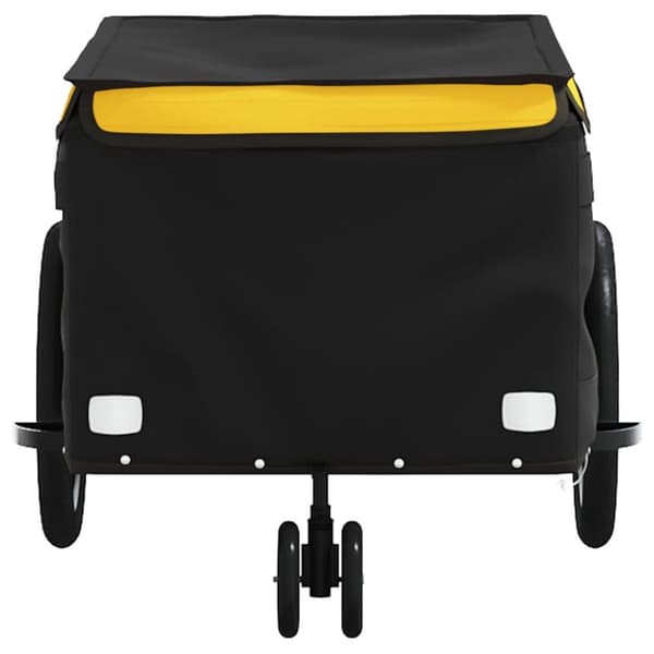 Cykelvagn svart och gul 30 kg järn