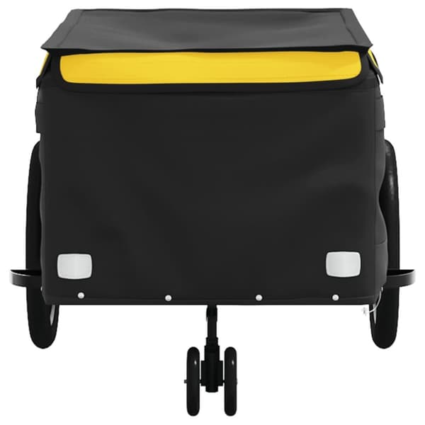 cykelanhænger 45 kg jern sort og gul