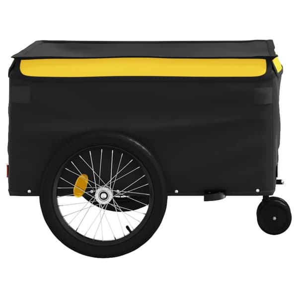cykelanhænger 45 kg jern sort og gul