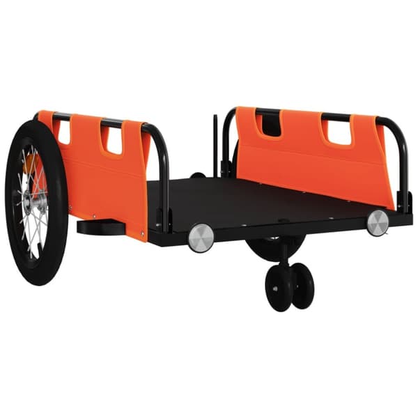 cykeltrailer oxfordstof og jern orange