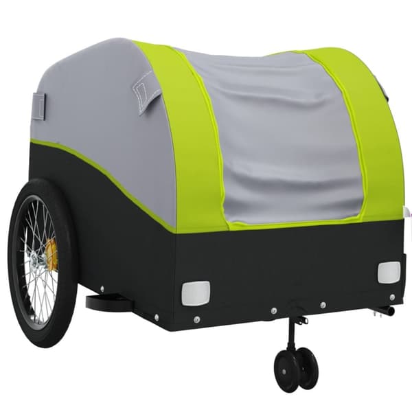 Cykelvagn svart och grön 45 kg järn