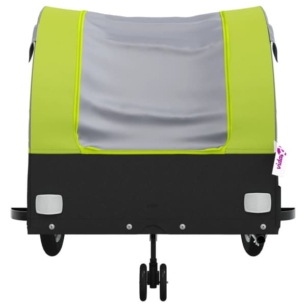 Cykelvagn svart och grön 45 kg järn