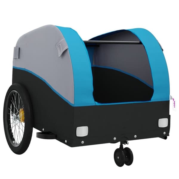 Cykelvagn svart och blå 30 kg järn
