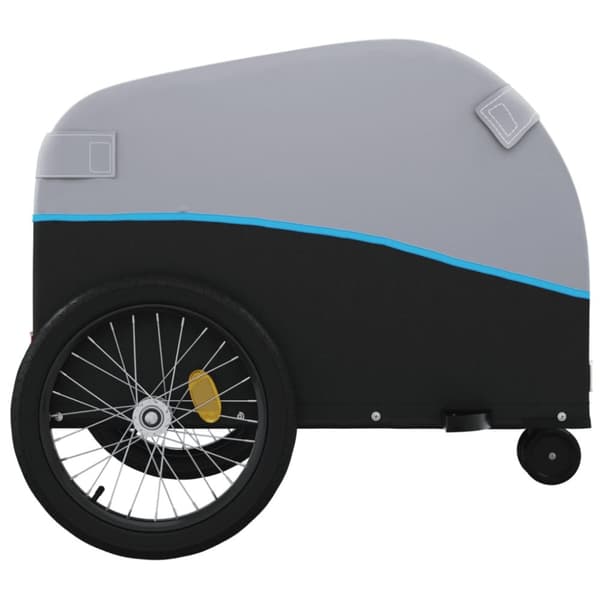 Cykelvagn svart och blå 30 kg järn