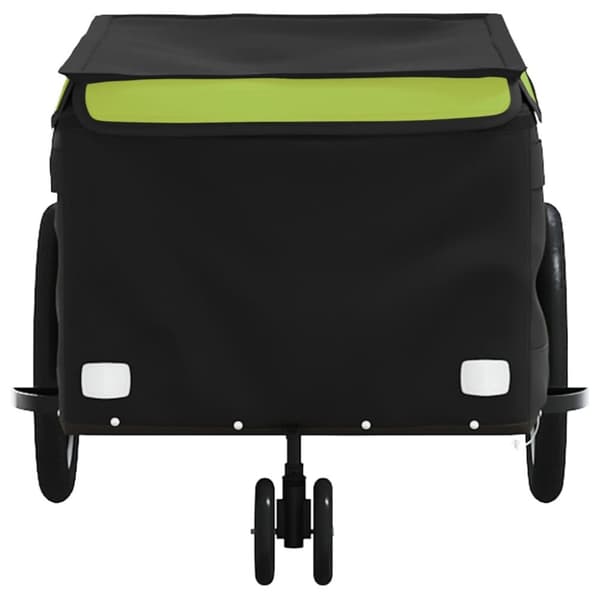 cykelanhænger 30 kg jern sort og grøn