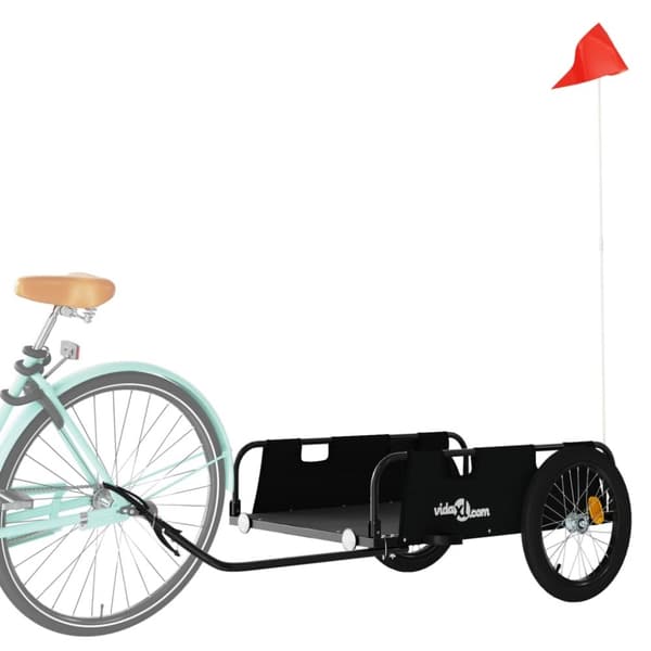 vidaXL cykeltrailer oxfordstof og jern sort -  Cykeltrailere