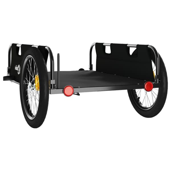 vidaXL cykeltrailer oxfordstof og jern sort -  Cykeltrailere