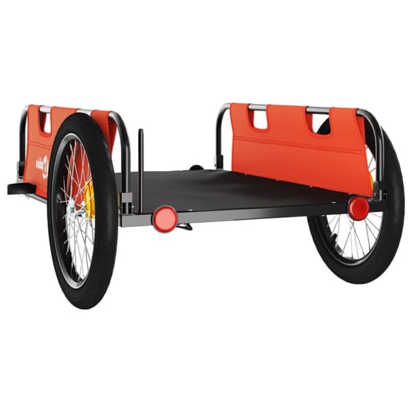 vidaXL cykeltrailer til kæledyr oxfordstof og jern orange - Cykeltrailere