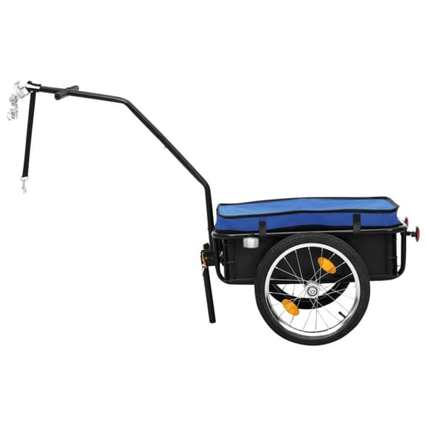 vidaXL cykeltrailer/trækvogn 155x60x83 cm stål blå -  Cykeltrailere
