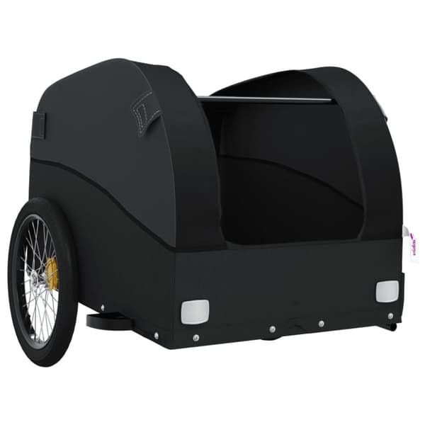 vidaXL cykelanhænger 45 kg jern sort -  Cykeltrailere