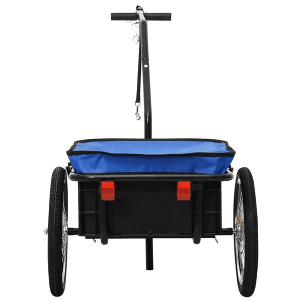 The Living Store cykeltrailer/trækvogn 155x60x83 cm stål blå -  Cykeltrailere