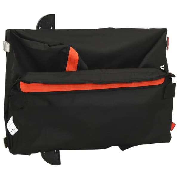The Living Store cykelanhænger 45 kg jern sort og orange -  Cykeltrailere