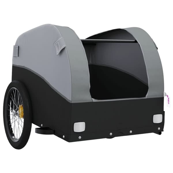 The Living Store cykelanhænger 45 kg jern sort og grå -  Cykeltrailere