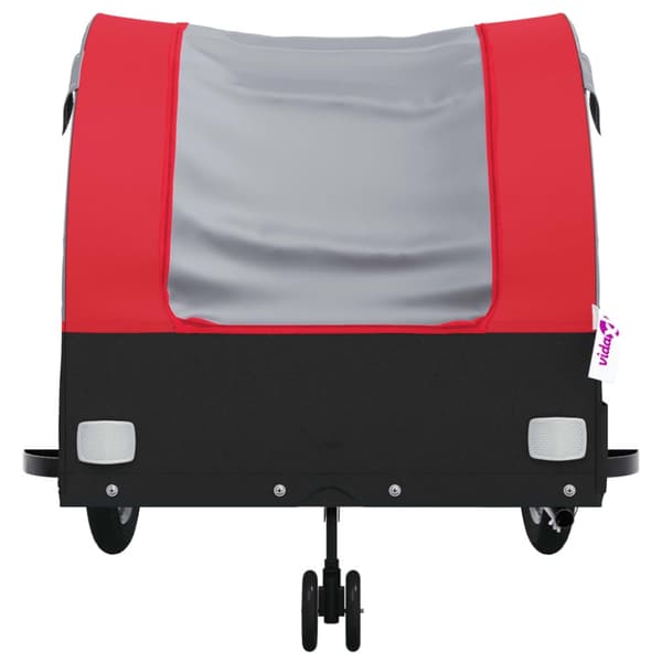 The Living Store Cykelvagn svart och röd 45 kg järn -  Cykelvagnar