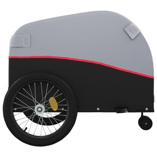 The Living Store Cykelvagn svart och röd 45 kg järn -  Cykelvagnar