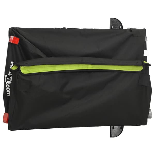 The Living Store cykelanhænger 45 kg jern sort og grøn -  Cykeltrailere
