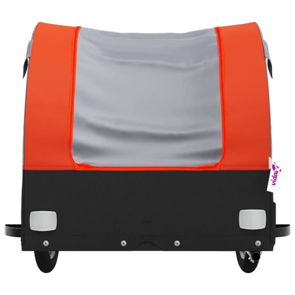 The Living Store cykelanhænger 45 kg jern sort og orange -  Cykeltrailere