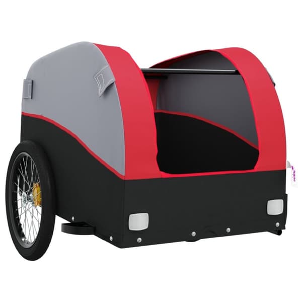 The Living Store cykelanhænger 45 kg jern sort og rød -  Cykeltrailere