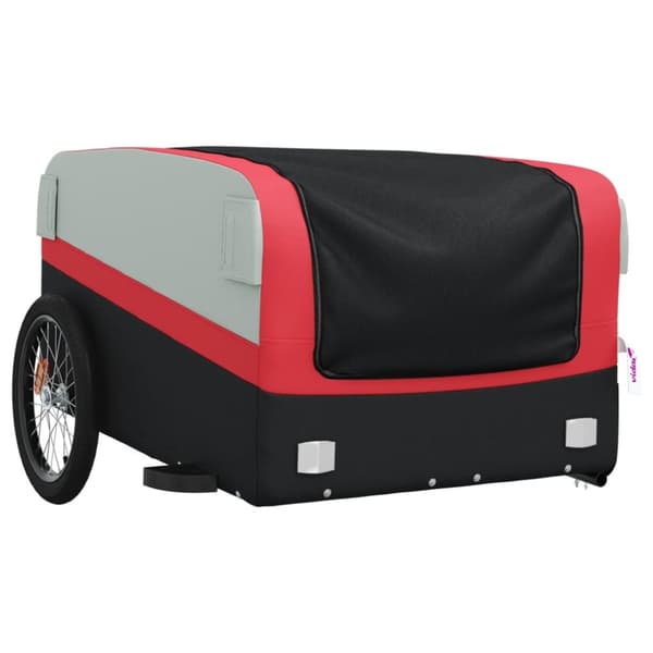 The Living Store cykelanhænger 45 kg jern sort og rød -  Cykeltrailere