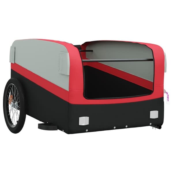 The Living Store cykelanhænger 45 kg jern sort og rød -  Cykeltrailere