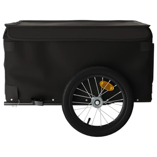 The Living Store Polkupyörän peräkärry musta 45 kg rauta -  Polkupyörän peräkärryt