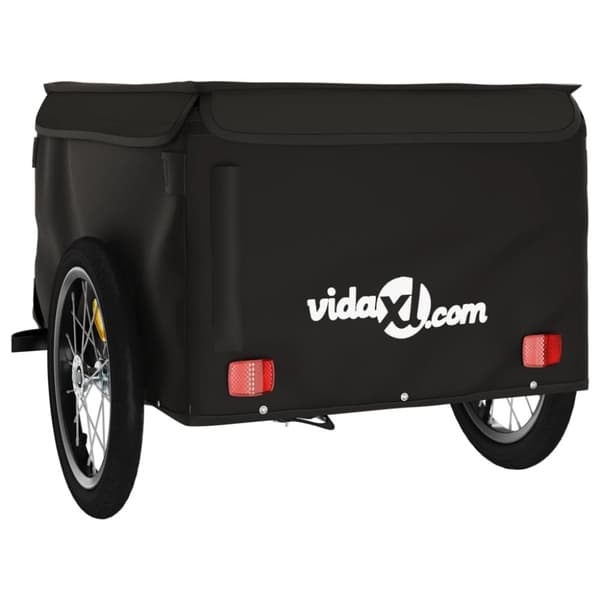 The Living Store Polkupyörän peräkärry musta 45 kg rauta -  Polkupyörän peräkärryt