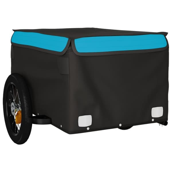 The Living Store cykelanhænger 30 kg jern sort og blå - Cykeltrailere