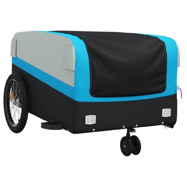 The Living Store cykelanhænger 45 kg jern sort og blå -  Cykeltrailere