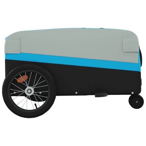 The Living Store cykelanhænger 45 kg jern sort og blå -  Cykeltrailere