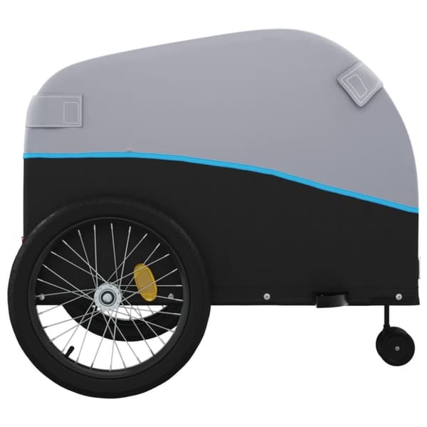 The Living Store cykelanhænger 45 kg jern sort og blå -  Cykeltrailere