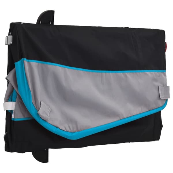 The Living Store cykelanhænger 45 kg jern sort og blå -  Cykeltrailere