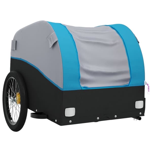 The Living Store Cykelvagn svart och blå 45 kg järn -  Cykelvagnar