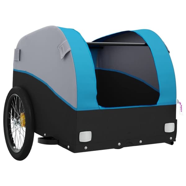 The Living Store Cykelvagn svart och blå 45 kg järn -  Cykelvagnar